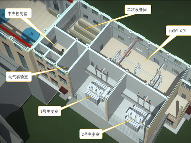 西藏湘河水利樞紐工程2-基于設(shè)備模型的基本參數(shù)，設(shè)備包含的各部分構(gòu)件，整體組裝后再進(jìn)行其他屬性的添加（如電壓等級(jí)、類(lèi)型、單位等）。之后可以通過(guò)設(shè)備布置，測(cè)試參數(shù)化設(shè)置是否有效